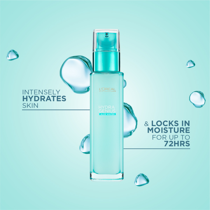 L'Oréal Paris, Hydra Genius, Water-Based Gel Facial Moisturiser, with –  Feel22