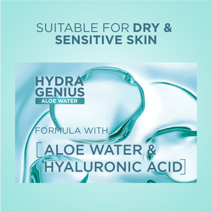 L'Oréal Paris, Hydra Genius, Water-Based Gel Facial Moisturiser, with –  Feel22