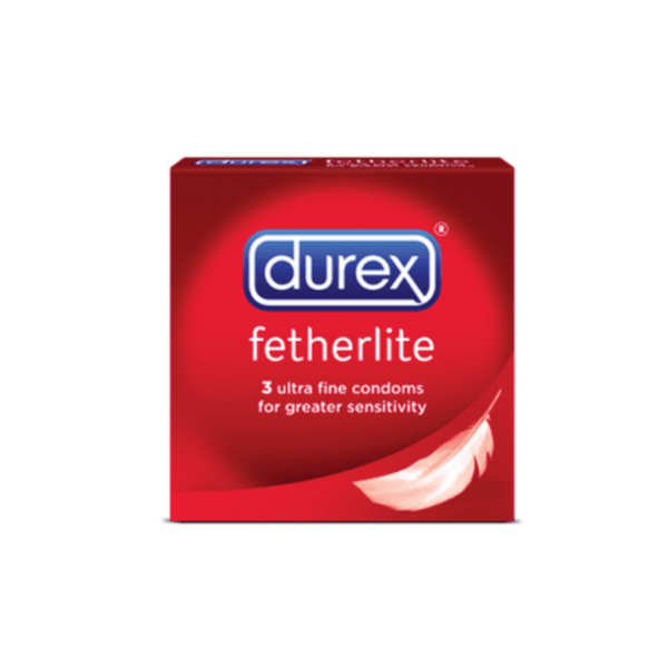 Durex Fetherlite Condoms - Pack of 3 or 12