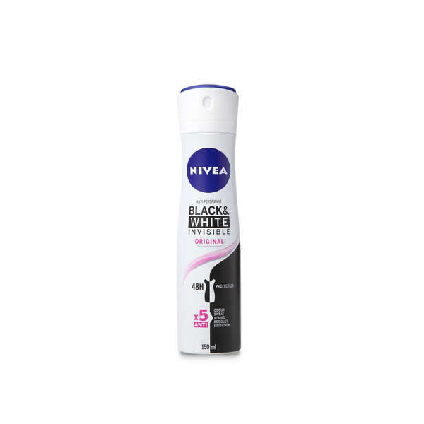 Nivea Invisible For Women Black & White Original Deodorant Spray 150ml