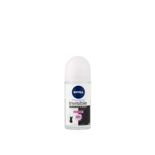 Nivea Invisible For Women Black & White Original Roll-On Deodorant 50ml