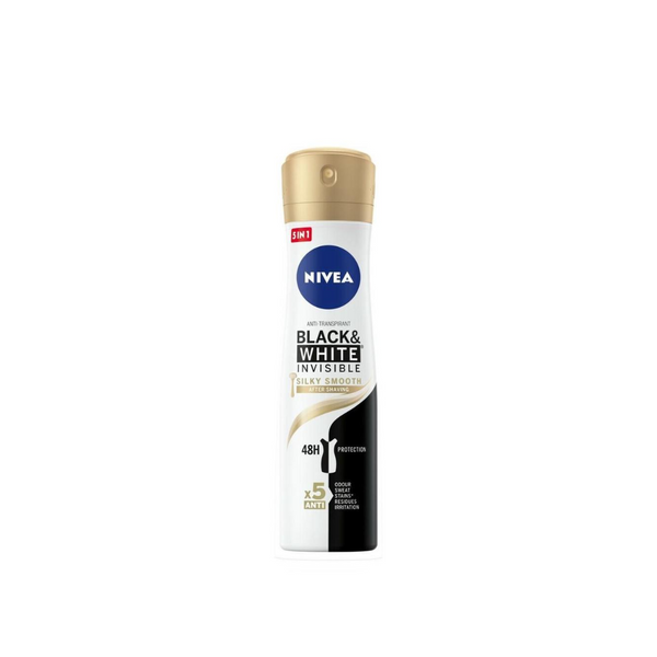 Nivea Black & White Invisible Silky Smooth Deodorant Spray 150ml