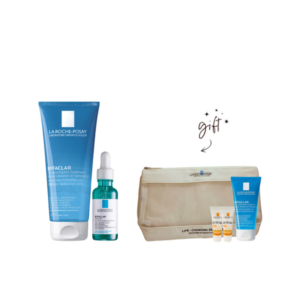 La Roche-Posay Effaclar Oily Skin Bundle + Gifts