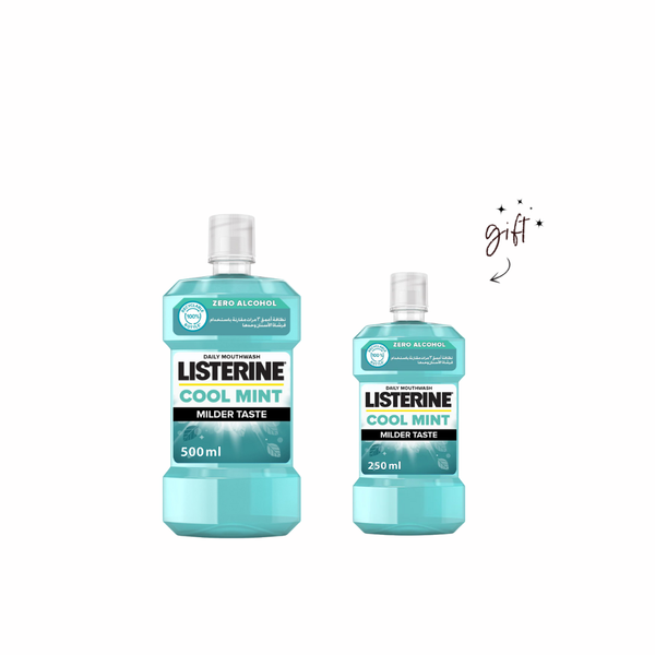 Listerine Mouthwash 500ml + Free Listerine Mouthwash 250ml Bundle
