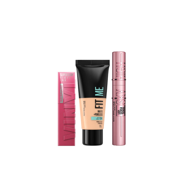 Maybelline Fit Me x Sky High x Vinyl Ink Bundle At 25% Off