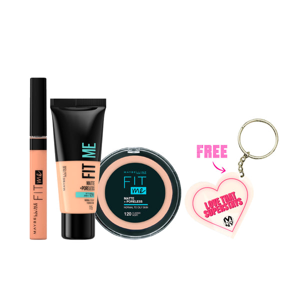 Maybelline Fit Me All In One Bundle + Free Keychain At 20% Off