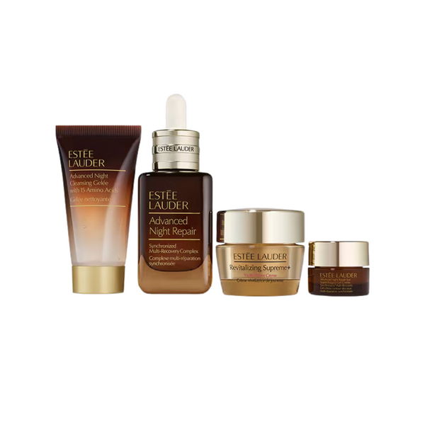 Estee Lauder Nightly Renewal Skincare Set Cleanse + Repair + Glow Set