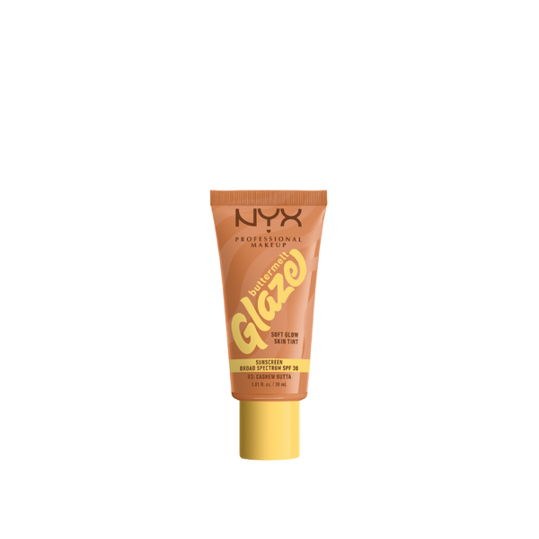 NYX Professional Makeup Buttermelt Glaze Soft Glow Skin Tint + SPF/FPS 30, Foundation, 12h Wear