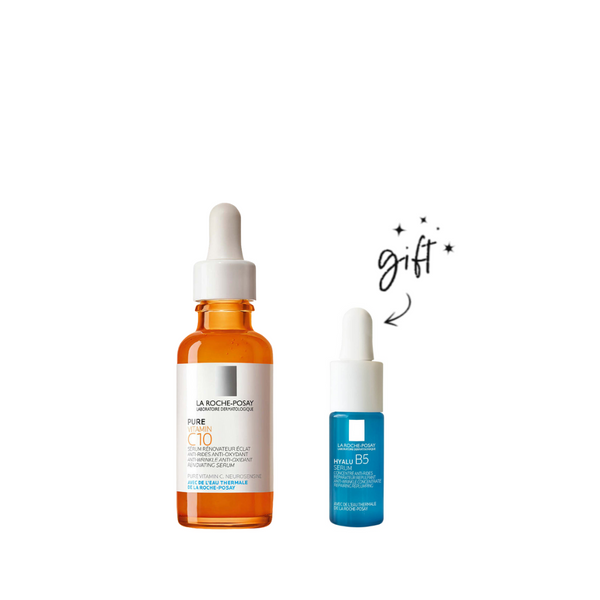 La Roche-Posay Vitamin C Serum + Free B5 Serum Bundle