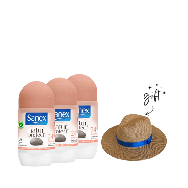 Sanex Roll-On Nature Protect Buy 3 Get Hat Bundle