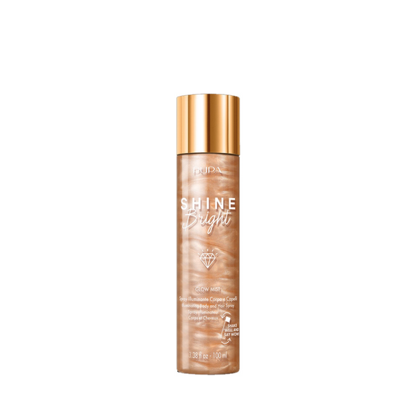 Pupa Milano Shine Bright Glow Mist Illuminating Body And Hair Spray