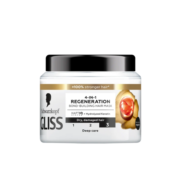 Schwarzkopf Gliss Mask 4-In-1 Regeneration Total Repair 400ml