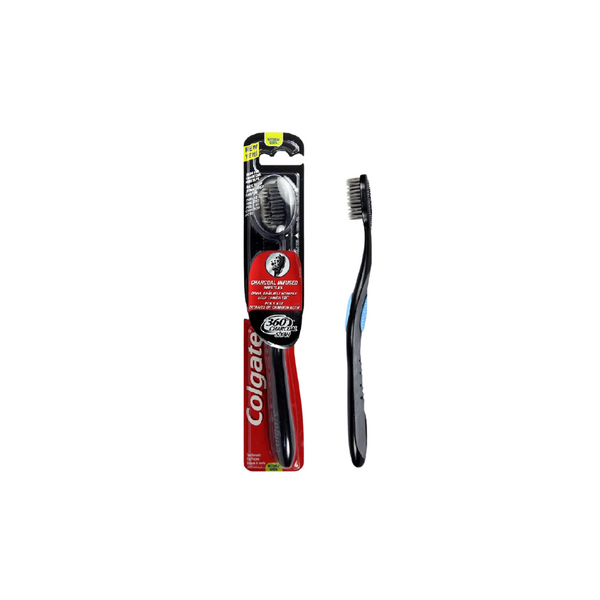 Colgate 360 Charcoal Black Medium Toothbrush