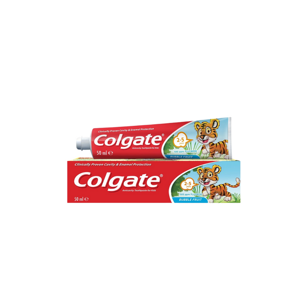 Colgate Kids  Bubble Fruit Gel 2 - 5 years old Toothpaste 50ml