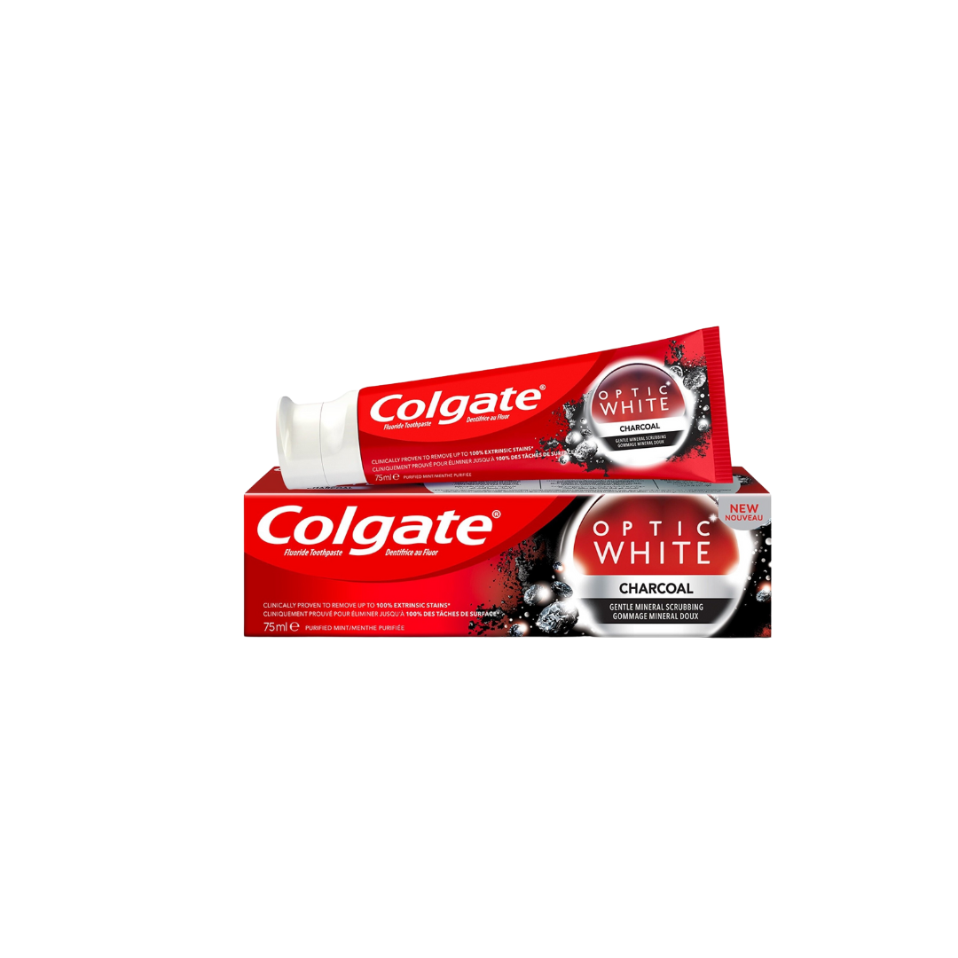 Colgate Optic White Charcoal Toothpaste | Teeth | feel22 | Lebanon – Feel22