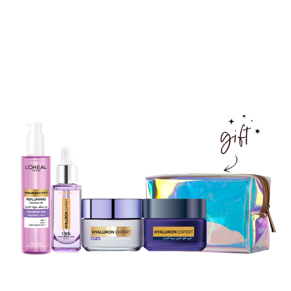 L'Oréal Paris Hyaluron Expert Moisture Essentials Bundle + Free Gifts At 20% Off