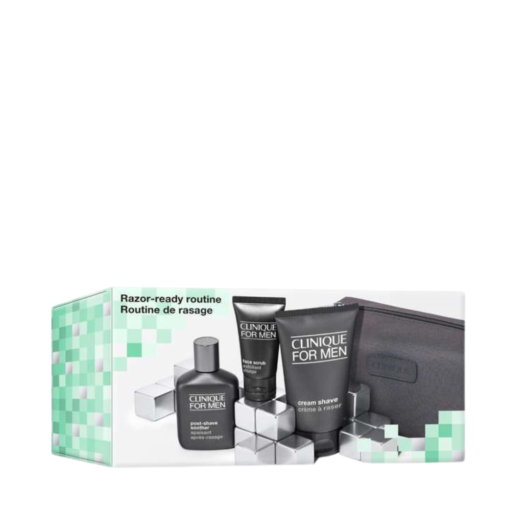 Clinique Razor-Ready Routine Skincare Set | Skincare Set For Men – Feel22
