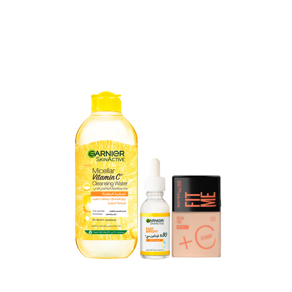 Maybelline Fit Me Fresh Tint x Garnier Micellar Water & Serum Bundle At 20% Off