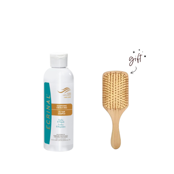 Ecrinal Hair Shampoo + Free Hair Brush Bundle