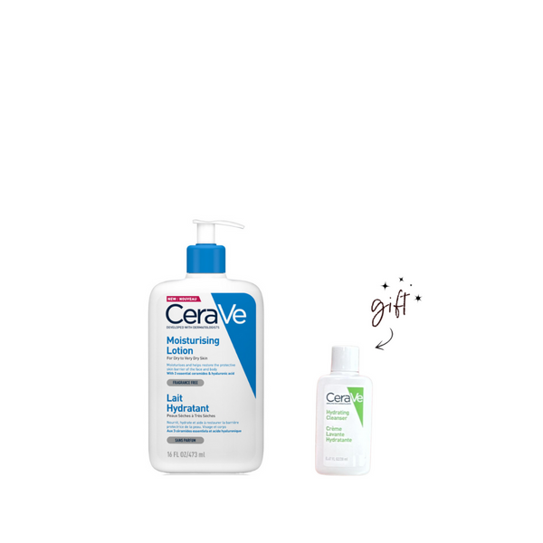 CeraVe Moisturising Lotion + Free Cleanser Bundle
