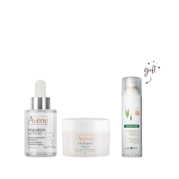 Avène Hyaluron Activ B3 & Aqua Gel Bundle + Free Dry Shampoo