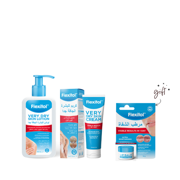 Flexitol Very Dry Skin Essentials Bundle + Free Lip Balm