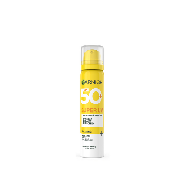 Garnier Super UV Invisible Air Mist Face & Body Sunscreen With SPF 50+ For All Skin Types 75ml