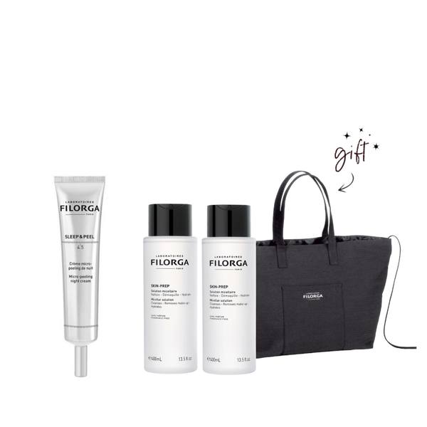 Filorga Sleep & Peel Night Cream + Free Full Size Micellar & Bag Bundle