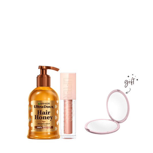 Maybelline Lifter Gloss x Garnier Honey Treasures Serum Bundle At 15% Off