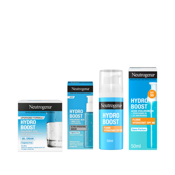 Neutrogena Hydro Boost Serum, Gel & Sunscreen Bundle At 25% Off