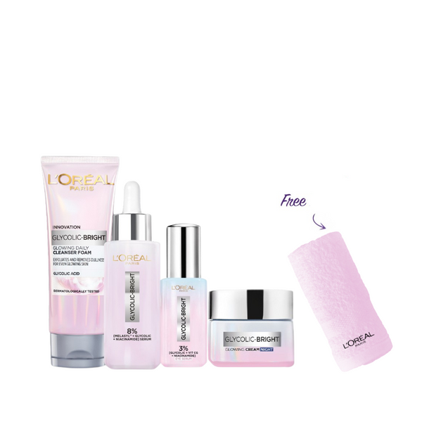 L’Oréal Paris Glycolic Bright Instant Glow Bundle At 20% Off