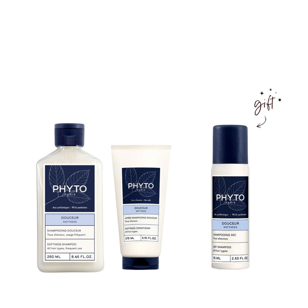 Phyto Softness Shampoo & Conditioner Bundle + Free Dry Shampoo