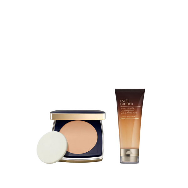 Estee Lauder Double Wear Powder Foundation & Cleanser Bundle At 20% Off