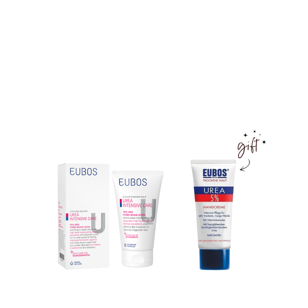 Eubos Lotion Urea 10% + Free Hand Cream Bundle