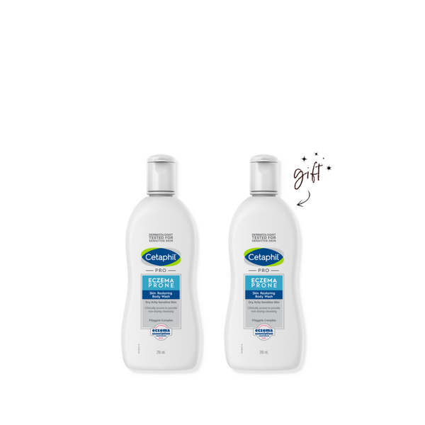 Cetaphil PRO Eczema-Prone Skin Restoring Body Wash Buy 1 Get 1 Bundle