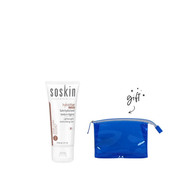 Soskin HydraWear Light Weight Moisturizing Cream + Free Pouch Bundle