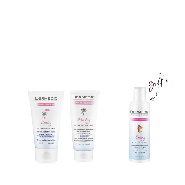 Dermedic Linum Baby Protective Bundle + Free Cleanser