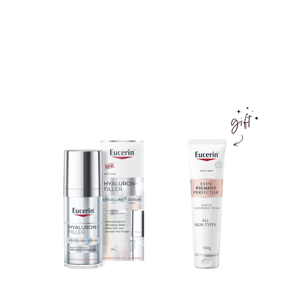 Eucerin Hyaluron-Filler Epicelline Serum + Free Cleanser Bundle