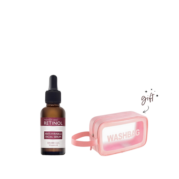 Retinol Anti-Wrinkle Facial Serum + Free Washbag Bundle