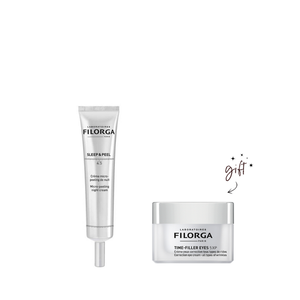 Filorga Sleep & Peel Micro Peeling Night Cream + Free Eye Cream Bundle