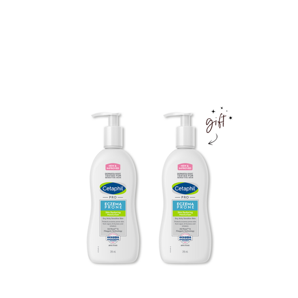 Cetaphil PRO Eczema-Prone Skin Restoring Moisturizer Buy 1 Get 1 Bundle