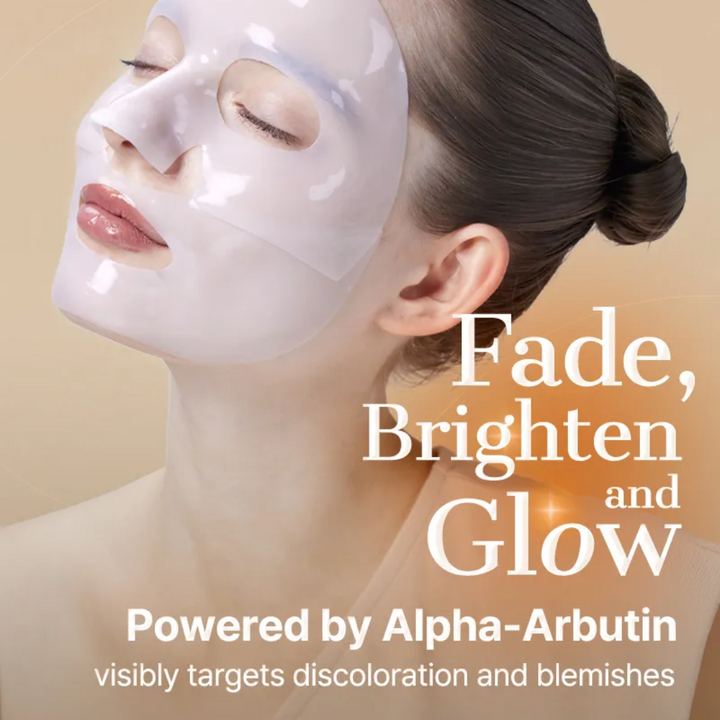 COSRX Alpha-Arbutin Discoloration Care Hydrogel Mask brightening sheet mask for dark spots lifestyle picture