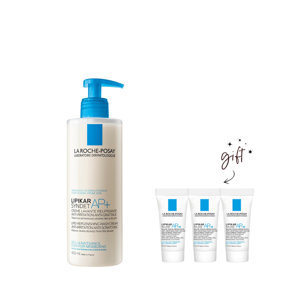 La Roche-Posay Lipikar Syndet AP+ Body Wash + Free Balm Bundle