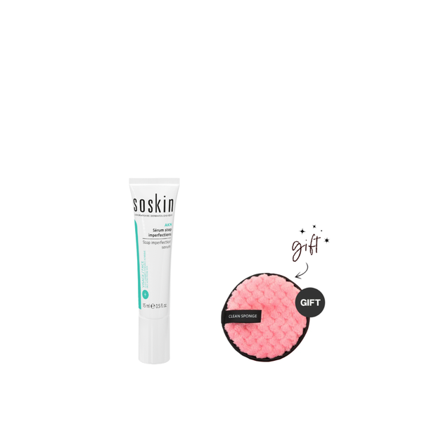 Soskin Stop Imperfection Serum + Free Sponge Bundle