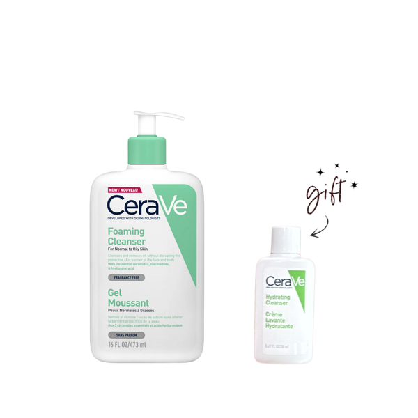 CeraVe Foaming Cleanser + Free Mini Cleanser Bundle