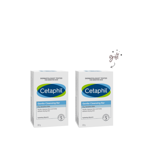 Cetaphil Gentle Cleansing Bar Buy 1 Get 1 Bundle