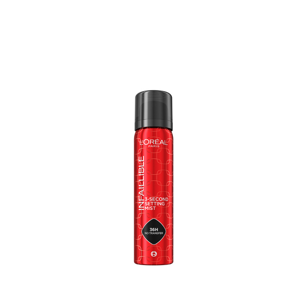 L’Oréal Paris Infaillible 3-second Setting Mist Spray, Locks Makeup For 36h Of Long Wear, With No Transfer, No Marks, No Stickiness