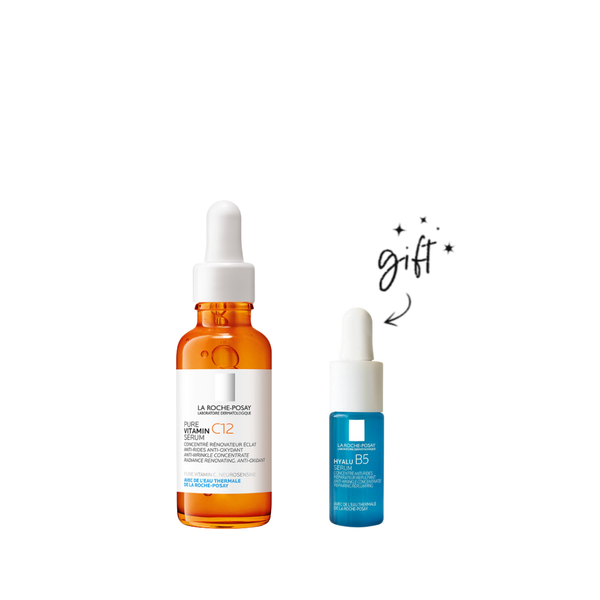 La Roche-Posay Vitamin C Serum + Free B5 Serum Bundle