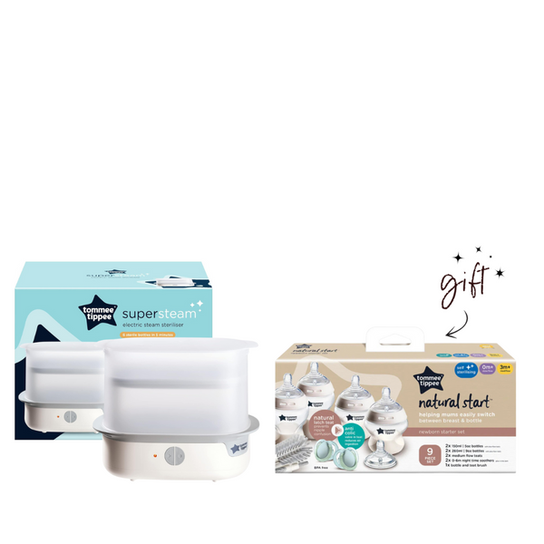 Tommee Tippee Electric Steriliser + Free Newborn Set Bundle