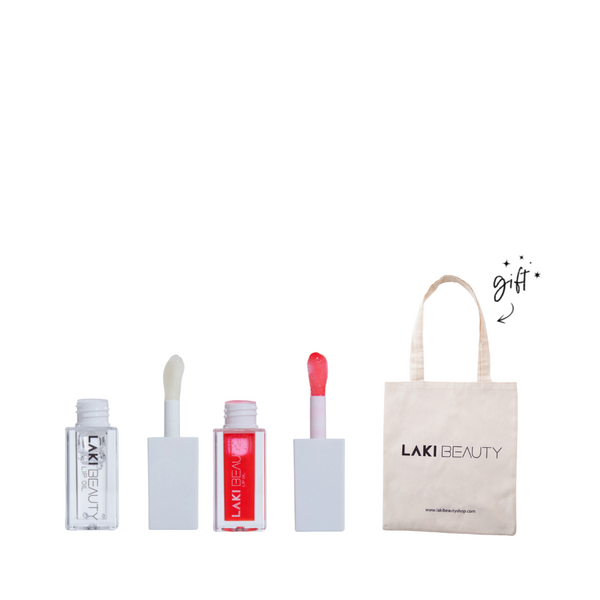 Laki Beauty Lip Oil Duo + Free Tote Bag Bundle